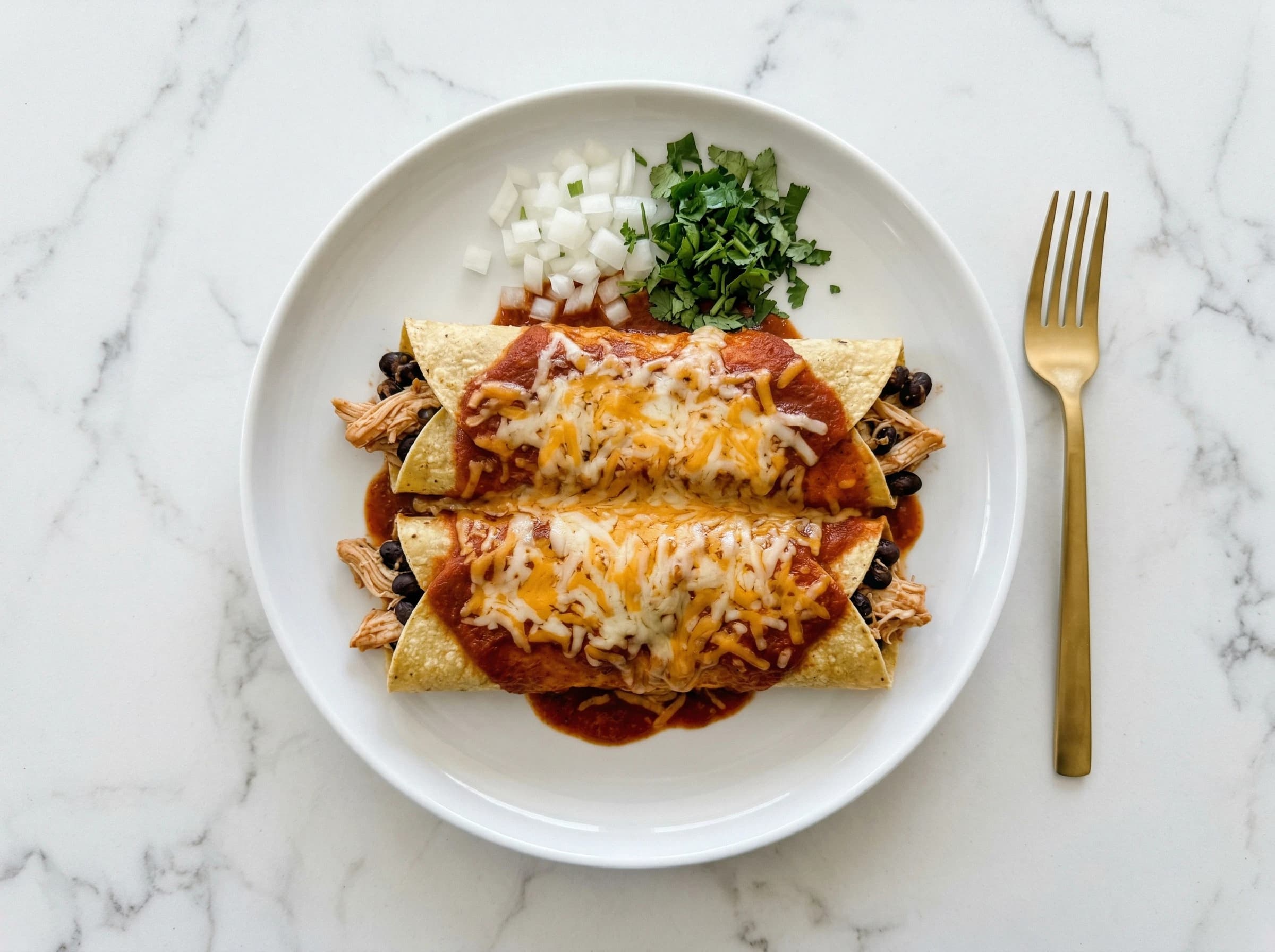 Chicken & Black Bean Enchiladas