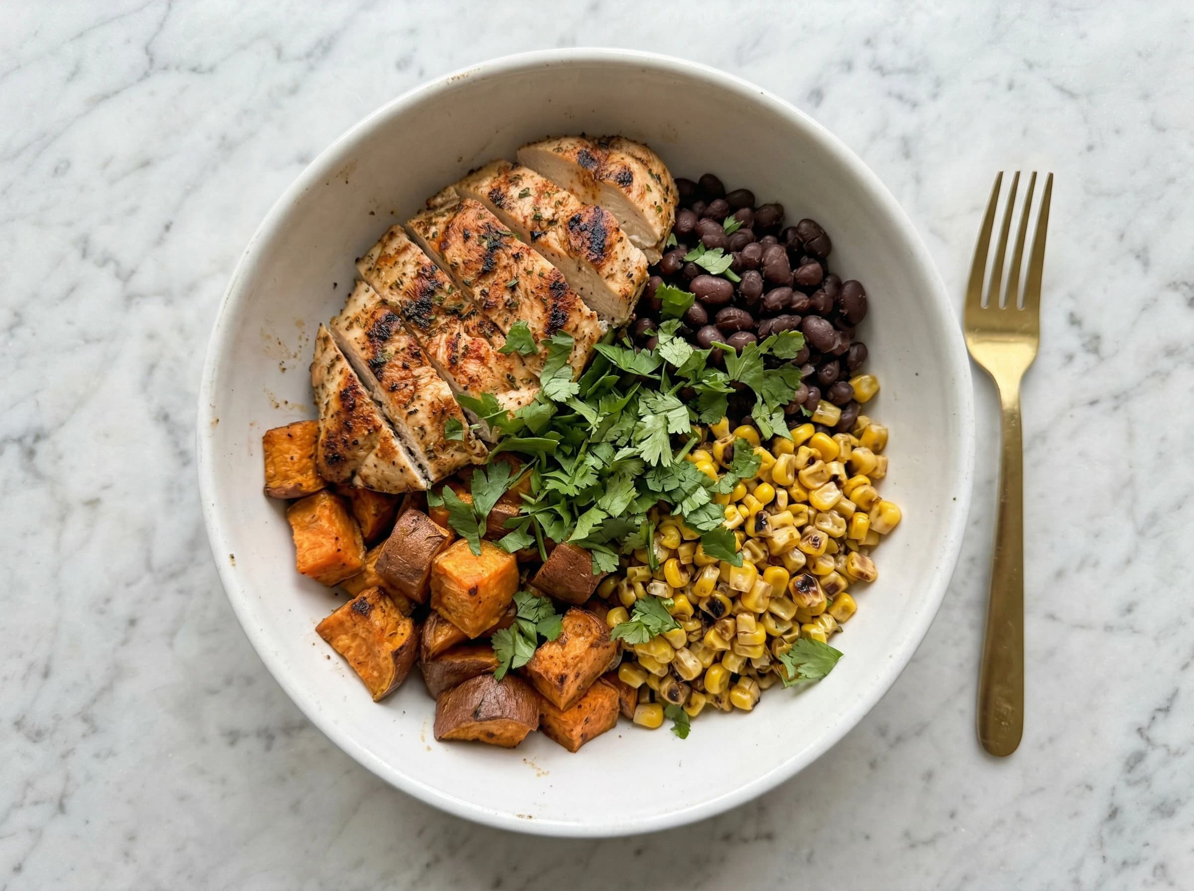 Chicken, Sweet Potato & Black Bean Bowl