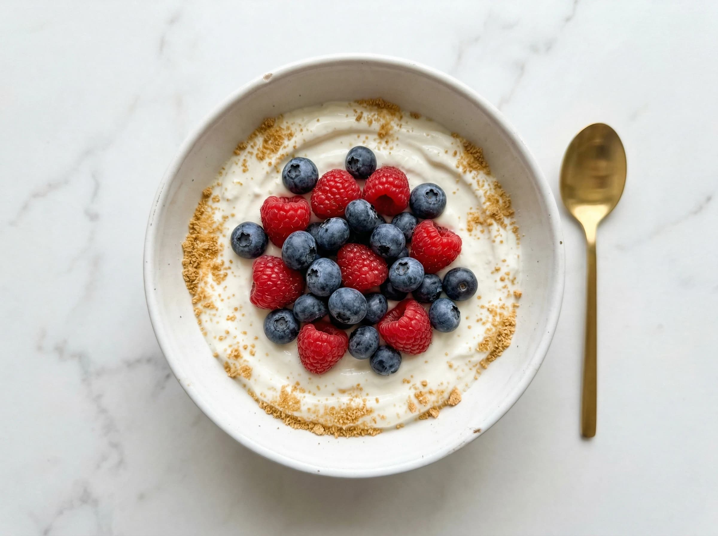 High Protein Berry Cheesecake Bowl