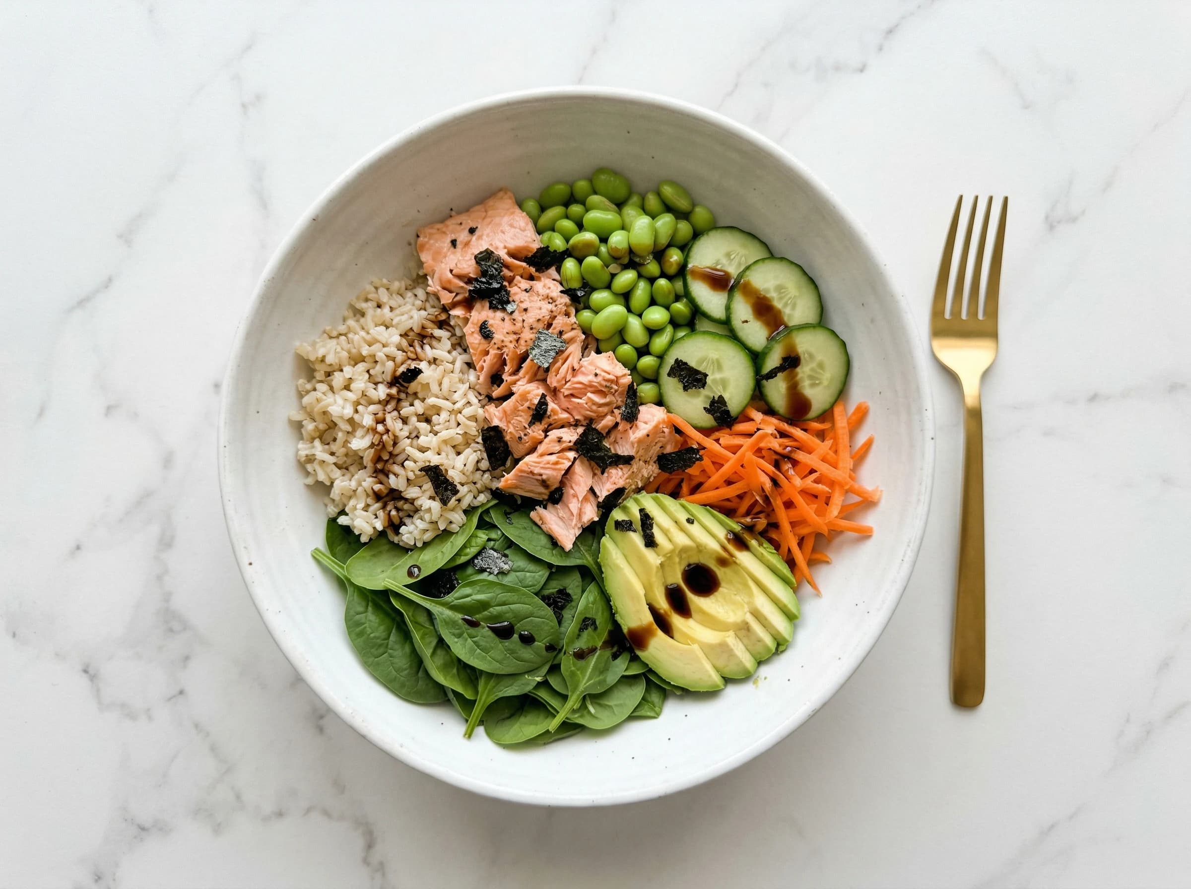 Salmon Sushi Bowl (Cooked)