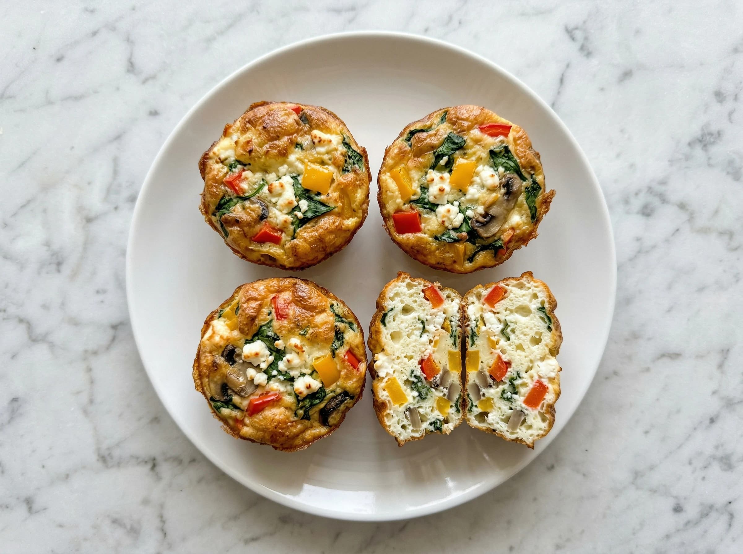 Veggie Egg White Frittata Muffins